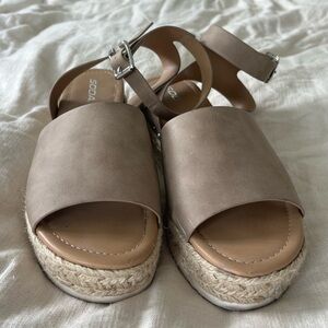 Soda Women's Beige Espadrille Sandals